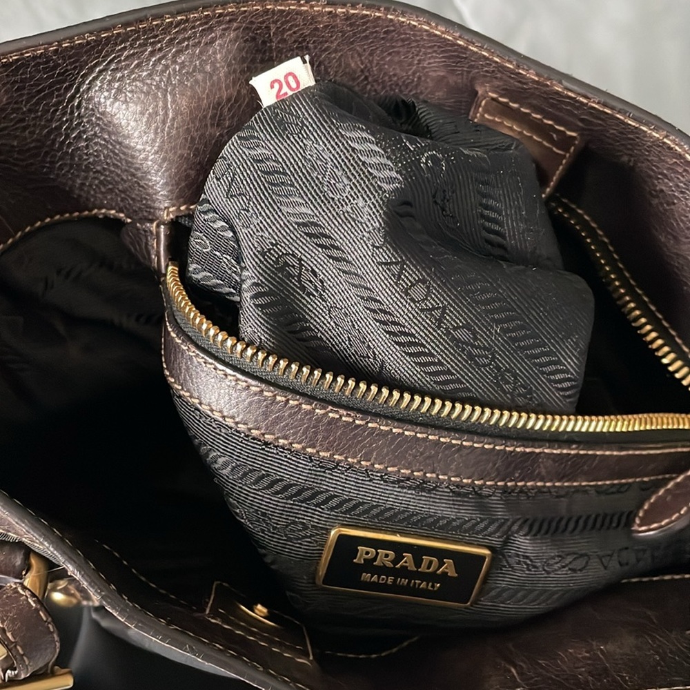 **Prada** Authentic Double Handle/Crossbody Nylon… - image 6